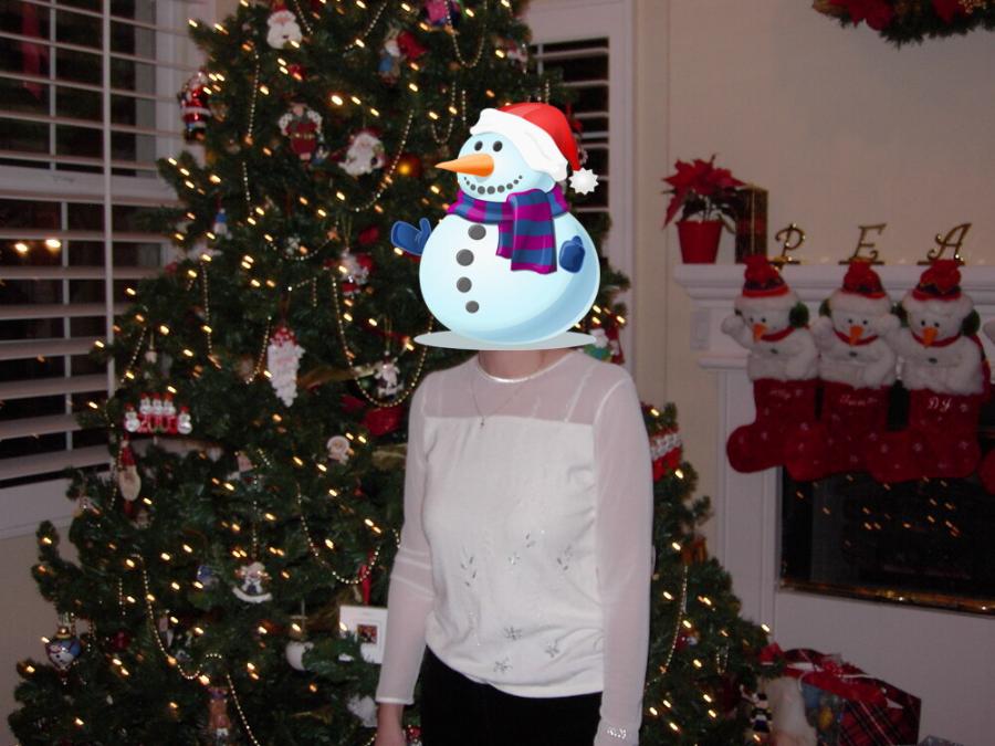 Wife about to be Sexy in front of the Christmas Tree