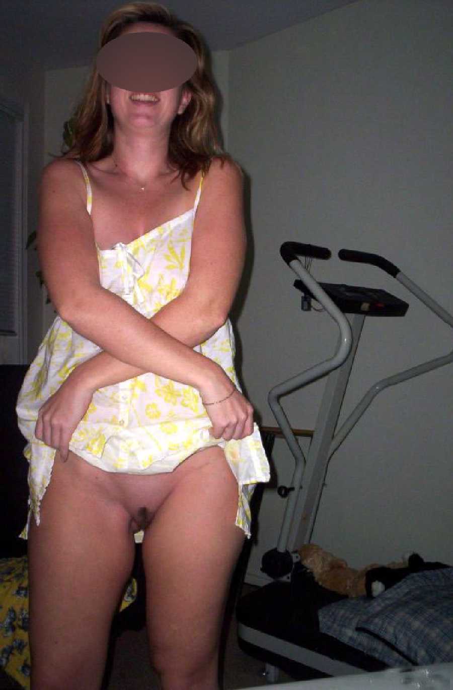 Stripping off her Night Gown