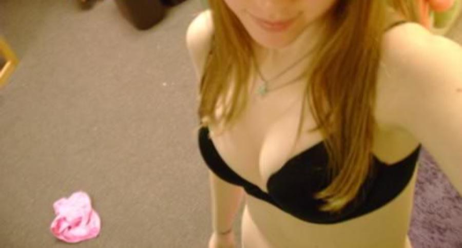 GF University Student in Black Bra - Sexy Amateur Dare