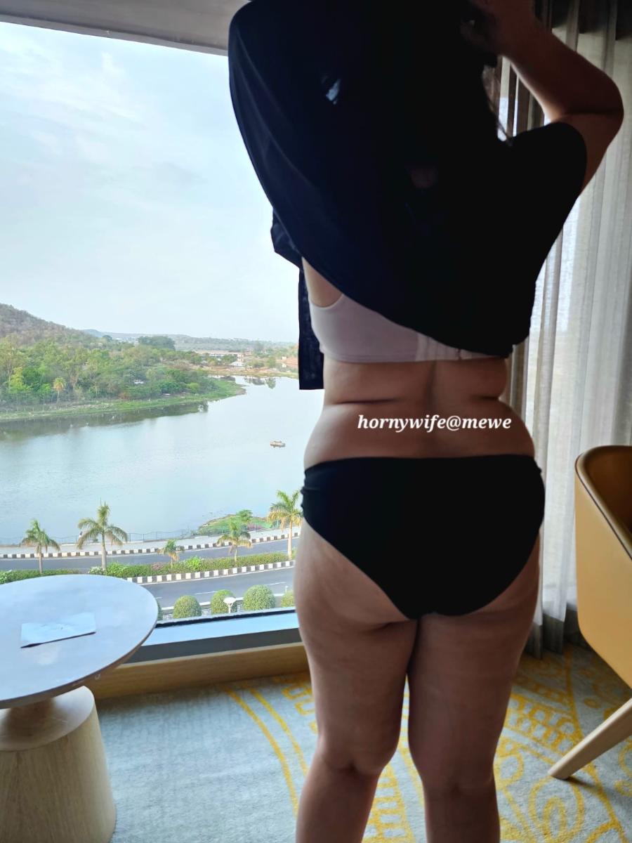 Amateur Curvy Wife Naked by the Hotel Window