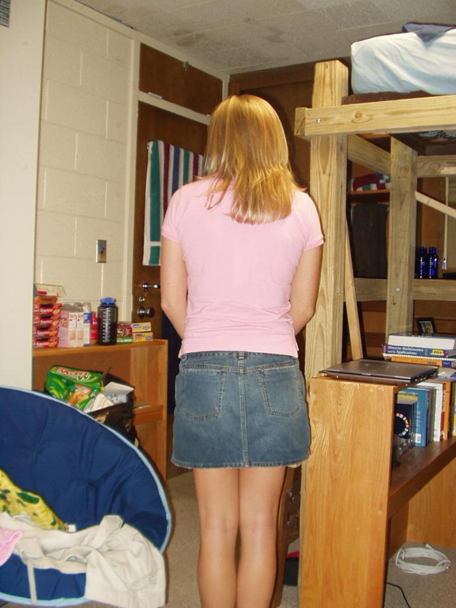 Hot Mom in a Jean Skirt - Sexy