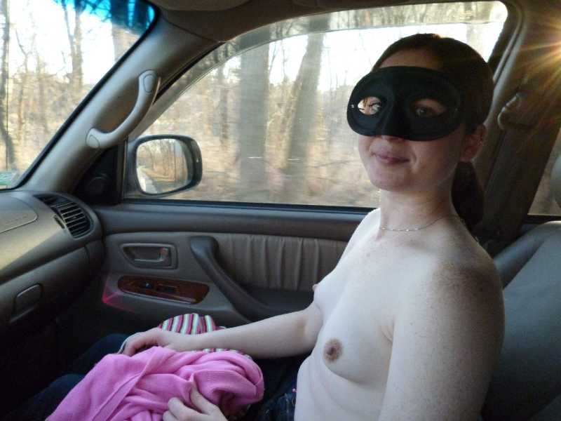 Boobs Out Dare in Car - GF Real
