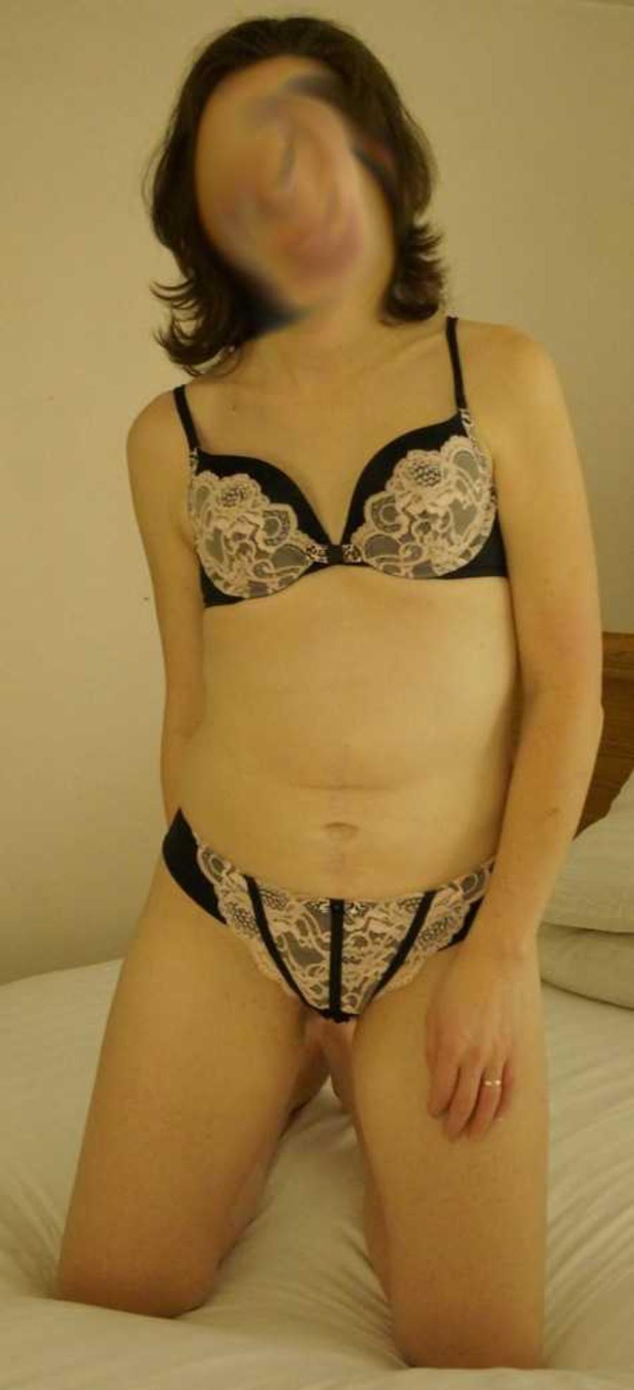 Wife Striiping Off Bra and Panties
