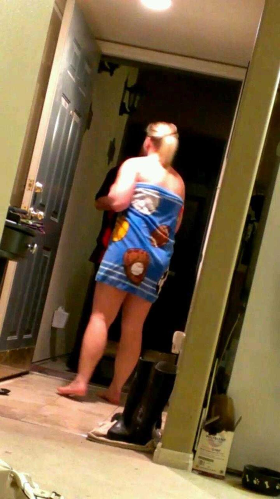 The Pizza Dare - Wife in Towel