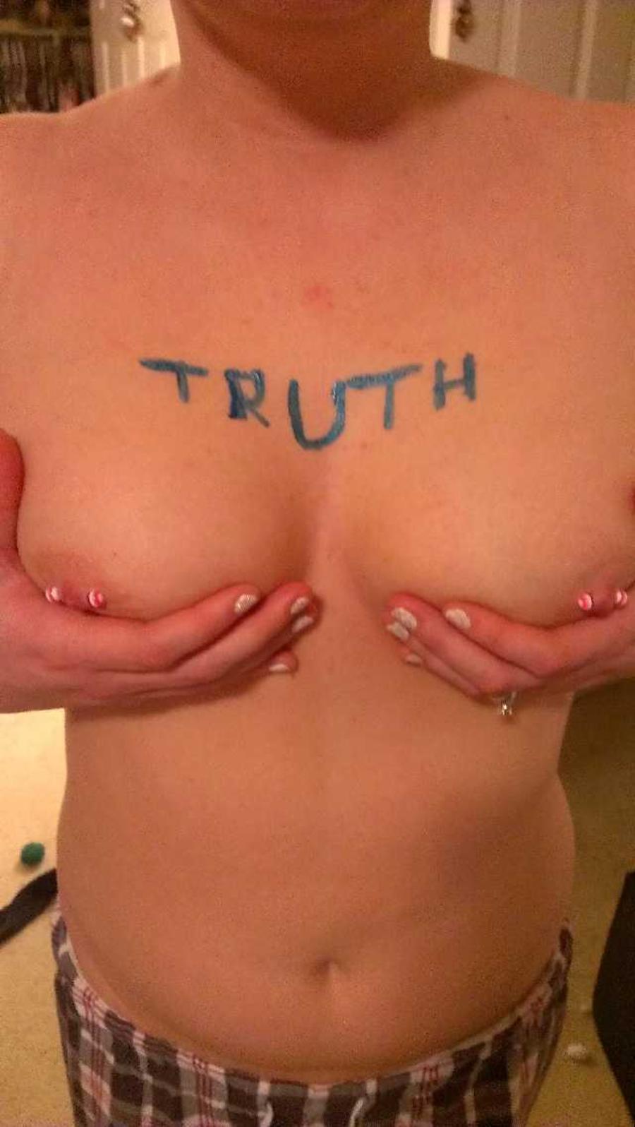 Blonde Wife with Bodypaint
