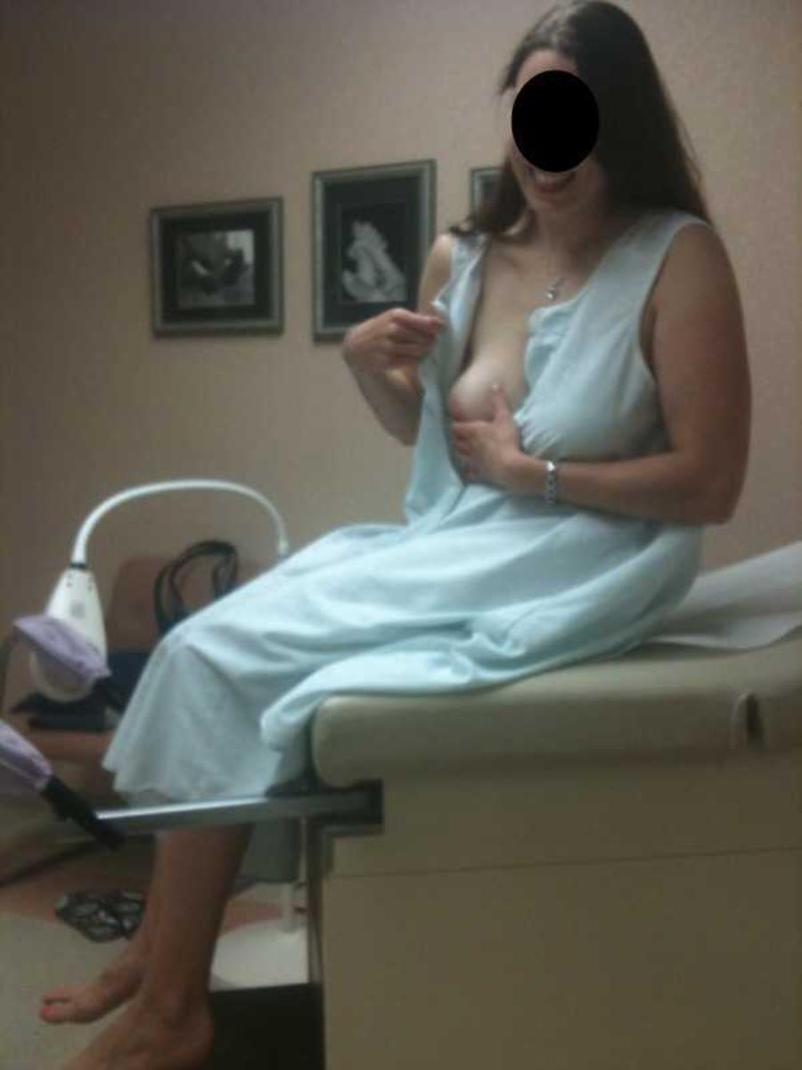 Naked at the Gyno Appointment - My Wife