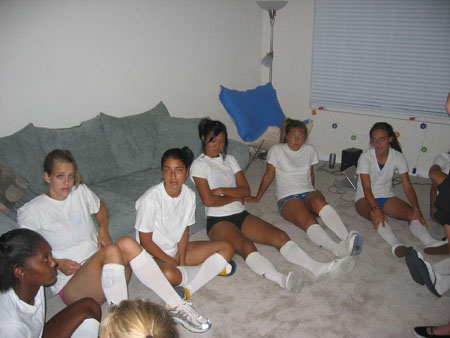 Girls Soccer at Northwestern Initiation Pics