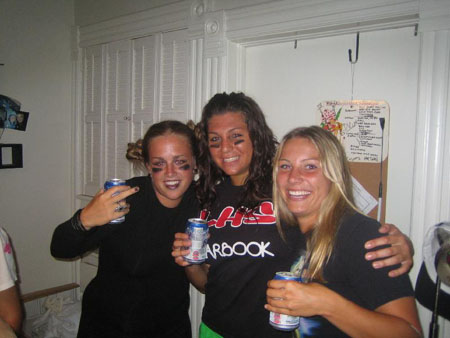 Girls Soccer at Northwestern Initiation Pics
