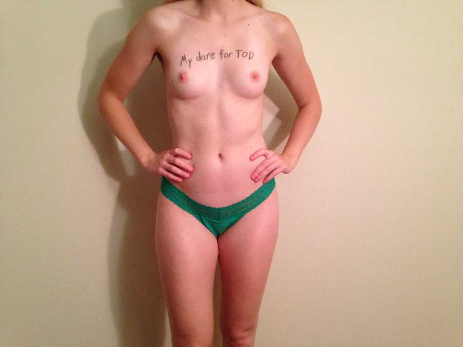 College Girl Topless in Panties - Real Woman